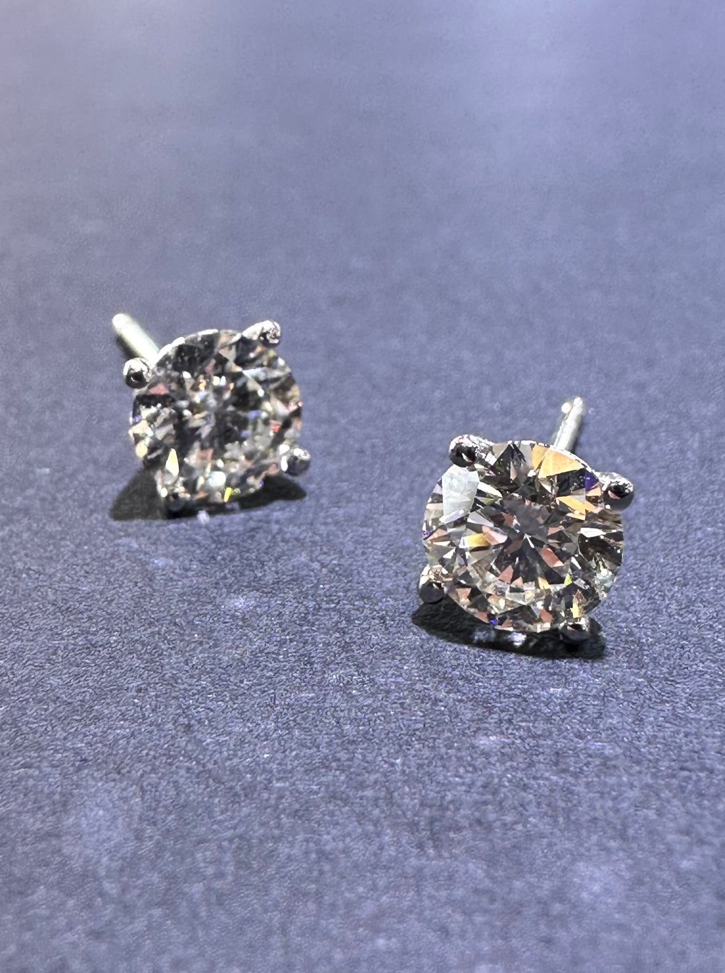 Isabelle Diamond Solitaire Earrings