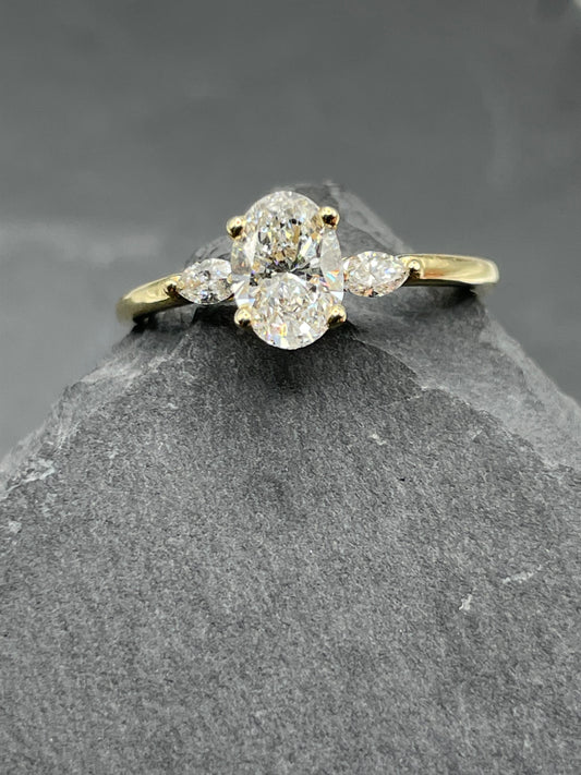 Charlotte Oval Cut Lab Grown Diamond Ring