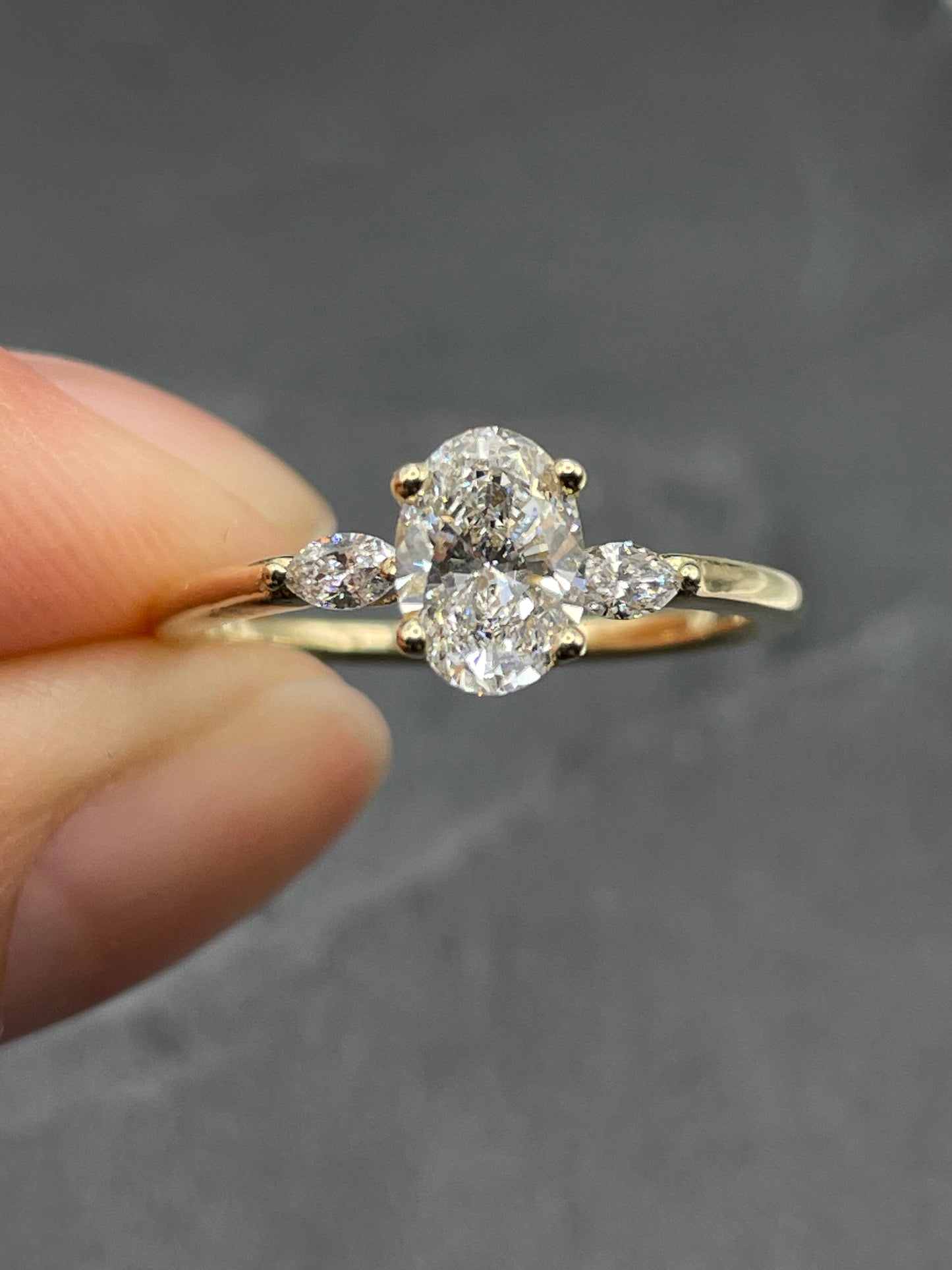 Charlotte Oval Cut Lab Grown Diamond Ring