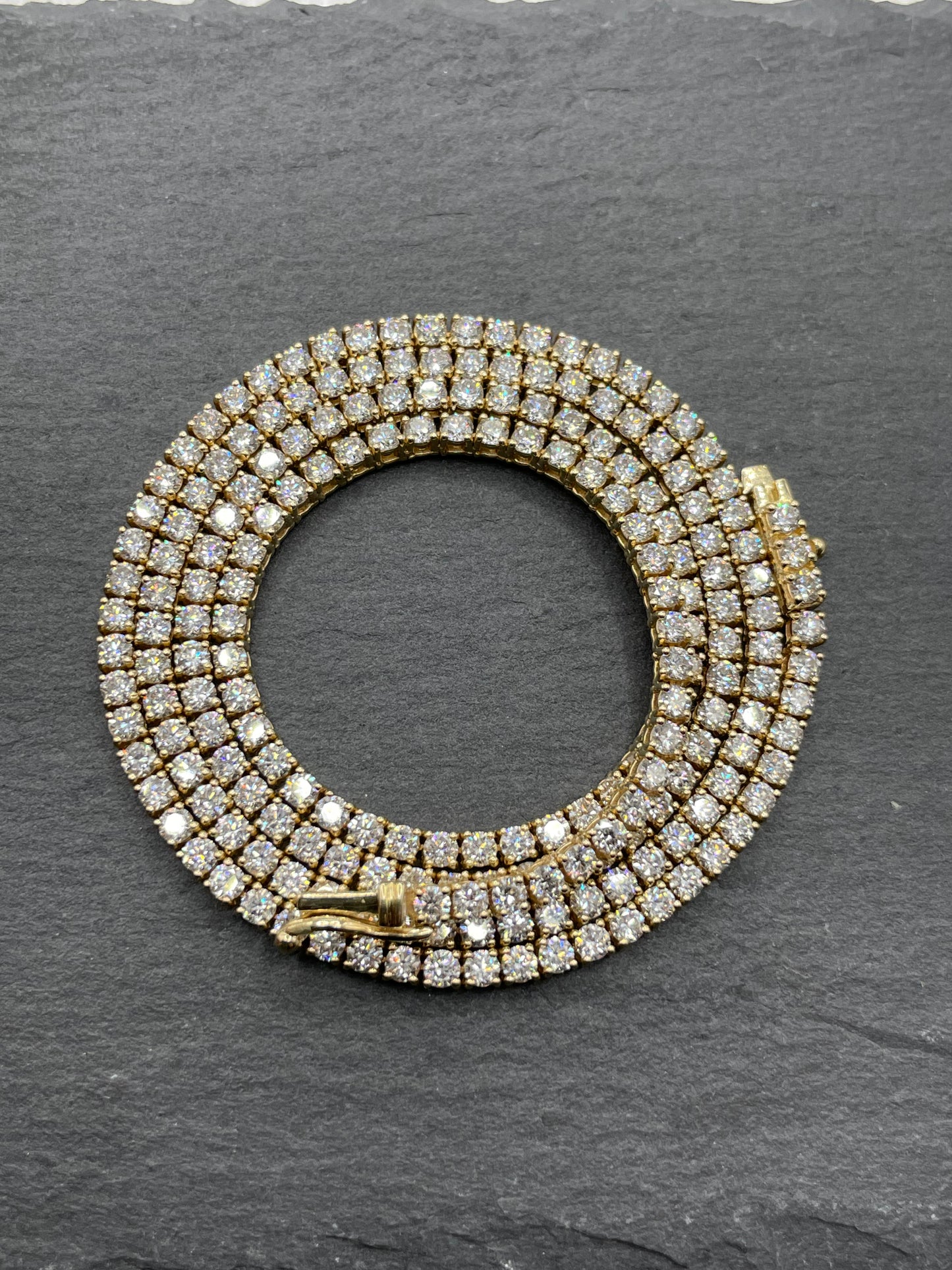 Emma Round Cut Lab Grown Diamond Tennis Necklace