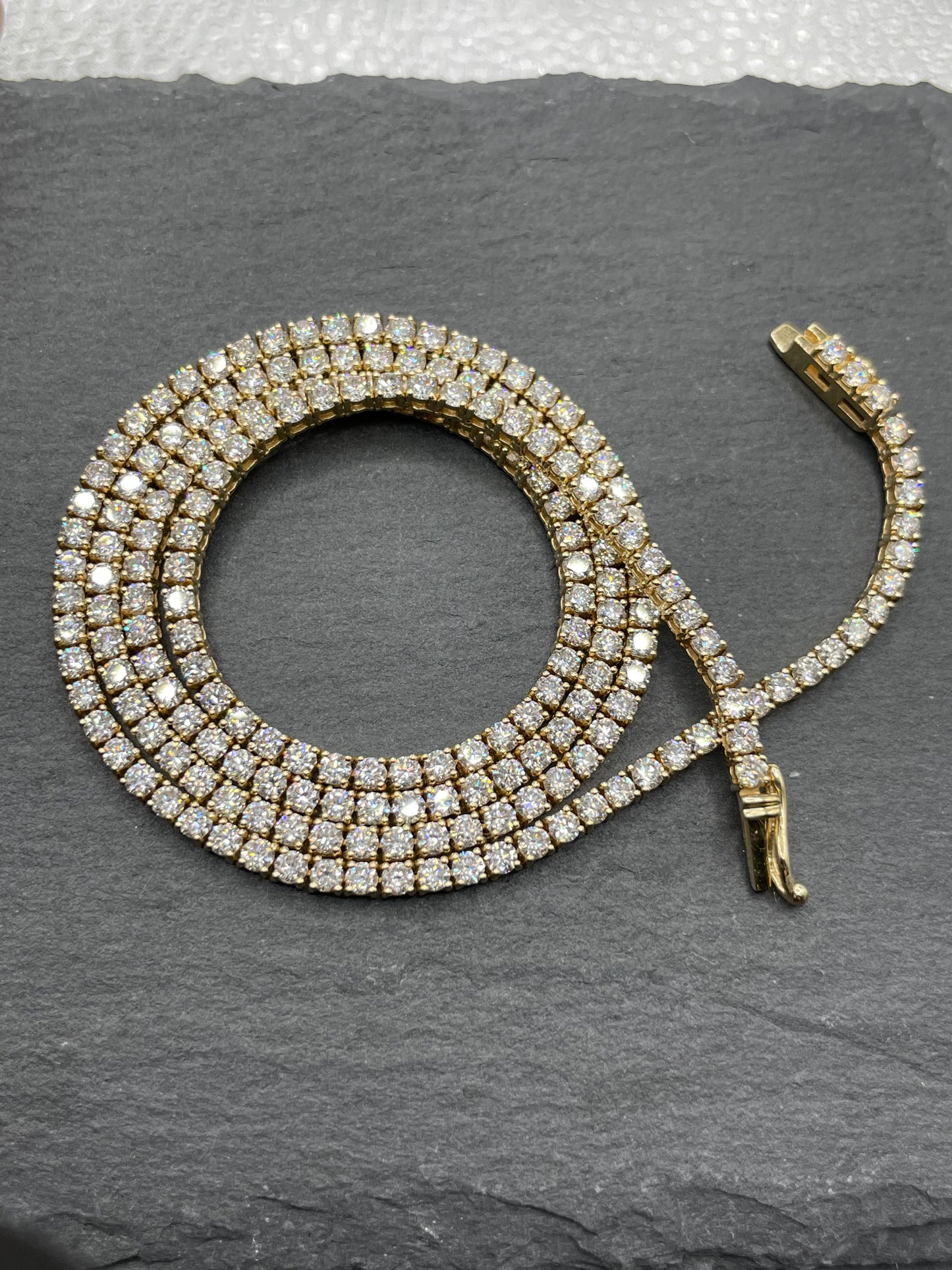 Emma Round Cut Lab Grown Diamond Tennis Necklace